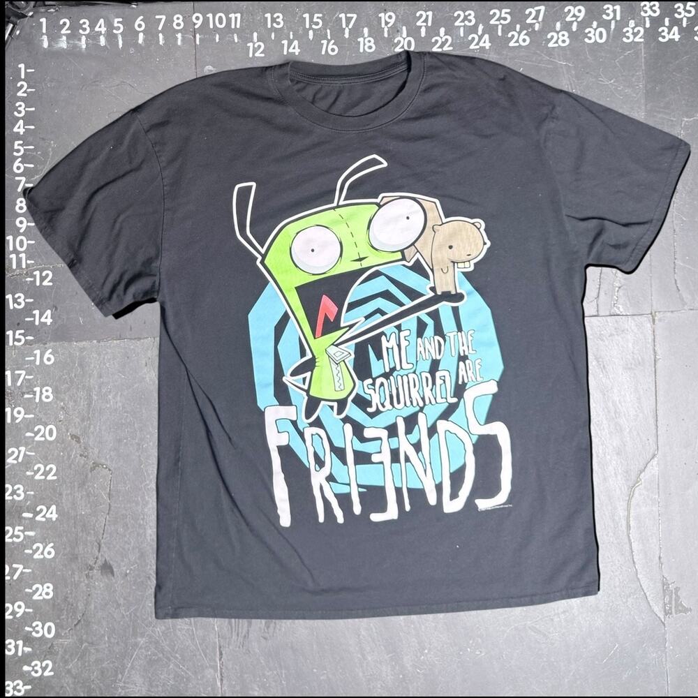 Invader Zim GIR Me and the Squirrel are Friends Graphic T-Shirt - Picture 3 of 3